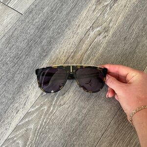 Balmain Tortoise Shell Sunglasses with Dark Lenses